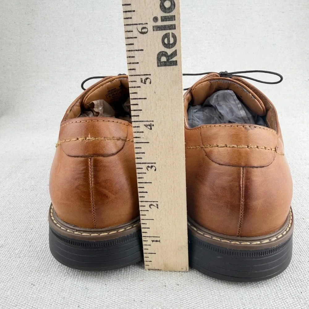 Rockport Essential Details Wingtip Oxford Tan Leather Mens Shoes V81649 Size 9 M